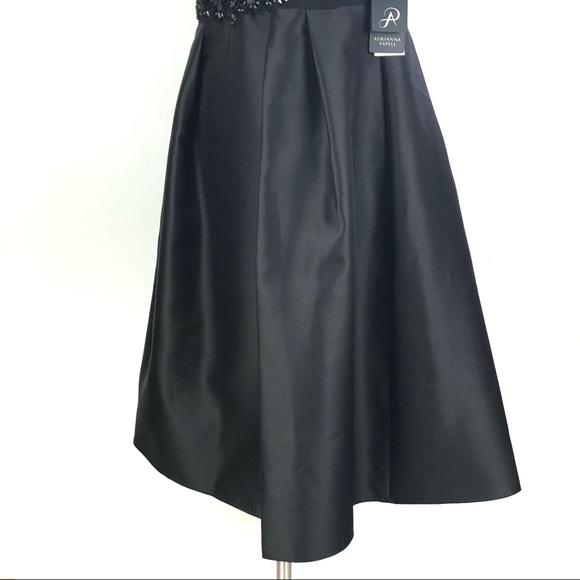 ADRIANNA PAPELL Jersey Mikado Party black gown - Picture 5 of 8